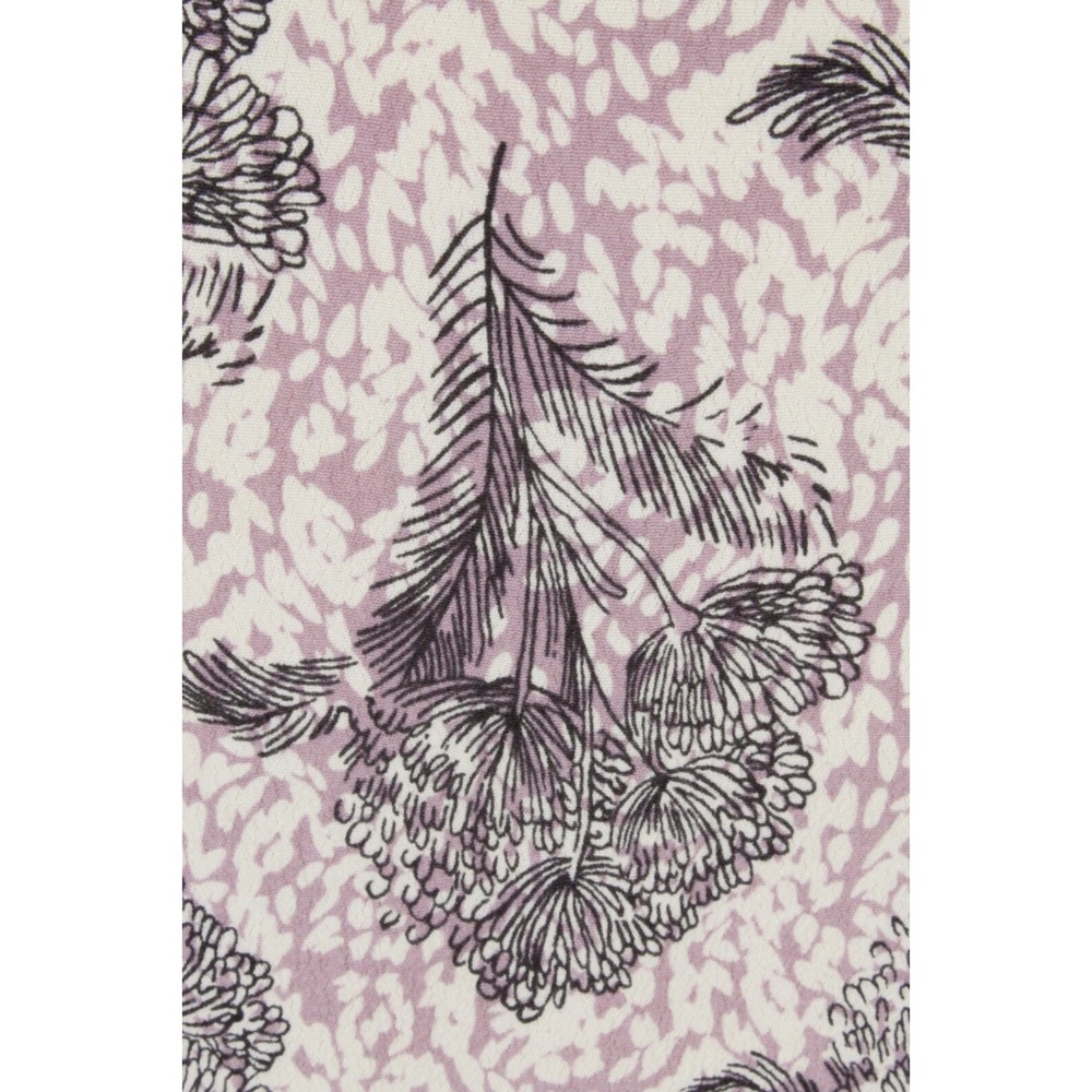 BODEN Crepe Tank Top size US 4 UK 8 Purple Floral Pleat Keyhole Tied - Picture 8 of 16